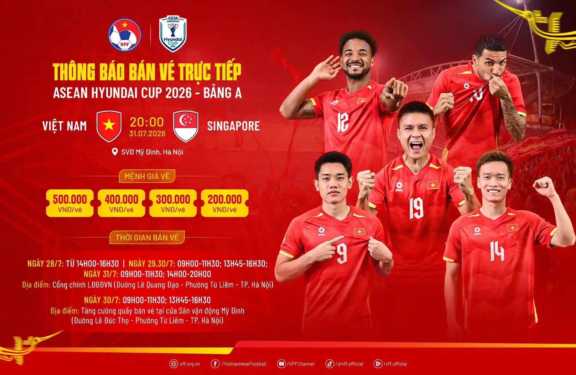 Tổng quan Việt Nam vs Singapore AFF Cup 2026